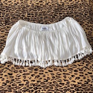 Lulu’s boho off the shoulder crop top